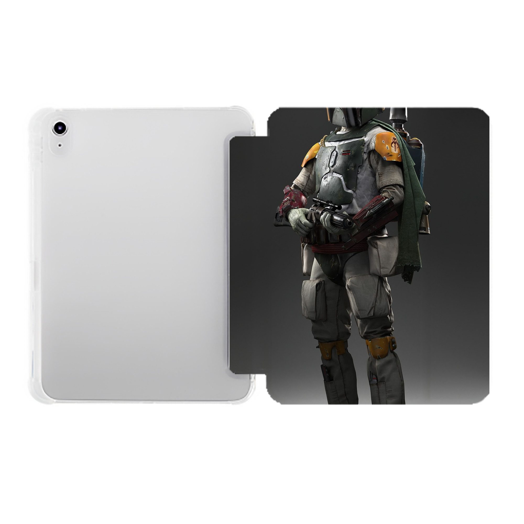 （画像用） スター・ウォーズ Star Wars IPad ケース ペン収納付き 三つ折りスタンド PUレザー×シリコン 対応機種9.5/10.5/10.9インチ